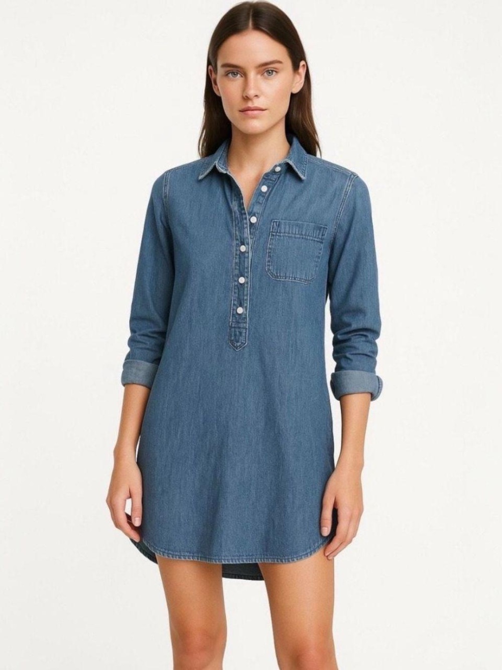 Like new J. Crew Denim Shirt Dress, size 6